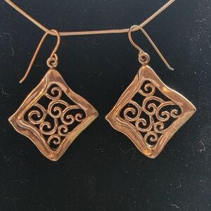 Shablool Didae .925 Sterling Silver Israel Dangle Earrings